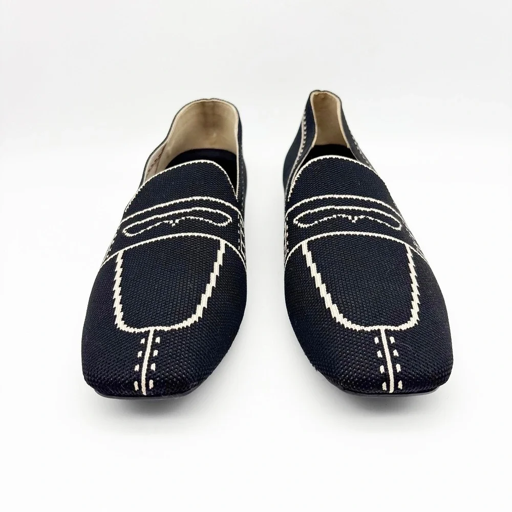 NWB Vivaia Sierra Slip On Washable Loafers in Black Size 40 - Picture 4 of 16